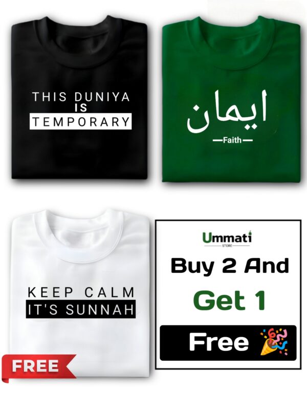 This Duniya, Imaan & Keep Calm, Half Sleeve Regular Fit T-Shirt