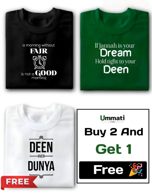 A Morning, If Jannah & Deen, Half Sleeve Regular Fit T-Shirts
