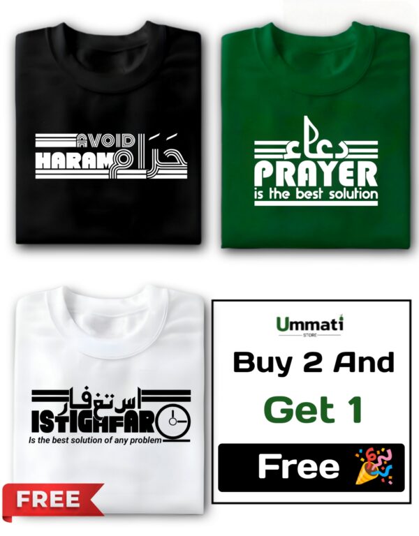 Avoid, Prayer & Istighfar, Half Sleeve Regular Fit T-Shirts