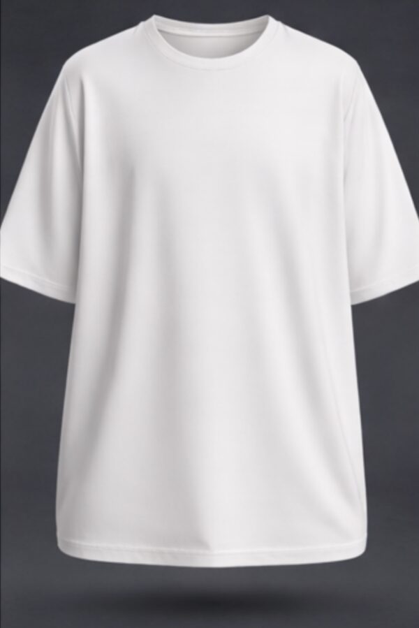 White Plain Unisex Oversized Classic T-Shirt