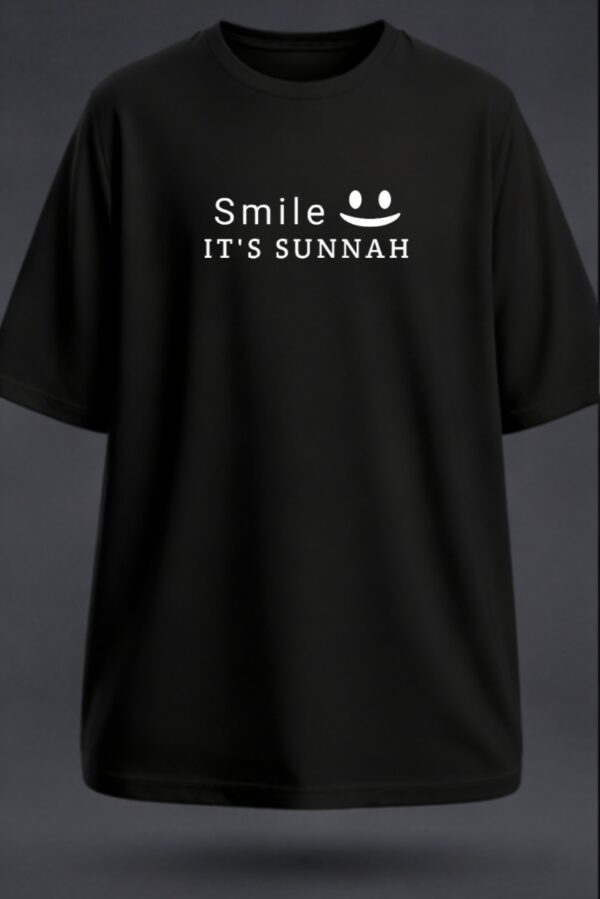 Smile It's Sunnah, Unisex Oversized Classic T-Shirt
