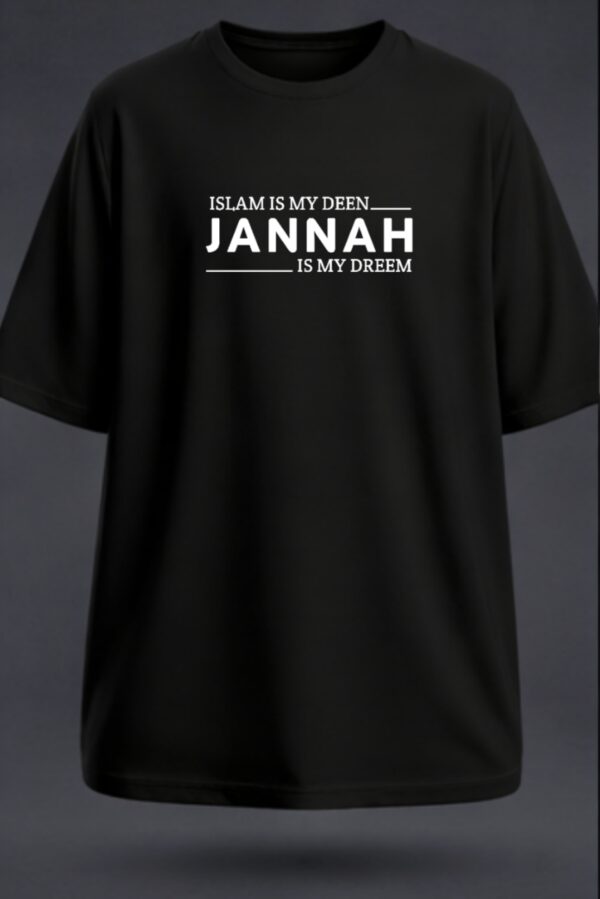 Islam Is My Deen Jannah Is My Dream, Unisex Oversized Classic T-Shirt