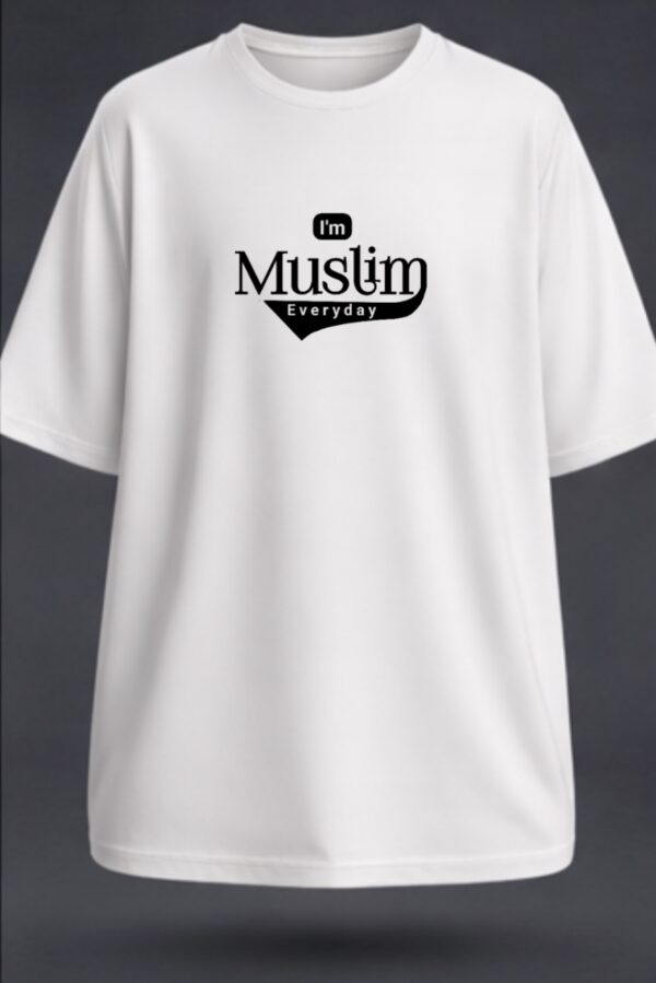 I Am Muslim Everyday, Unisex Oversized Classic T-Shirt