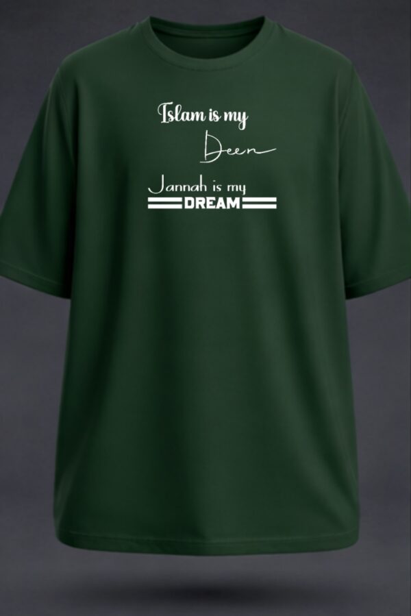 Islam Is My Deen Jannah Is My Dream, Unisex Oversized Classic T-Shirt