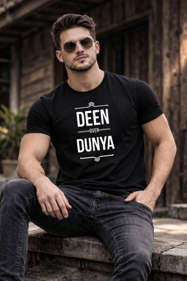 Deen Over Dunya, Half Sleeve T-Shirt